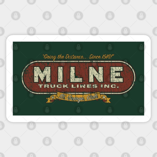 Milne Truck Lines 1916 Sticker by JCD666